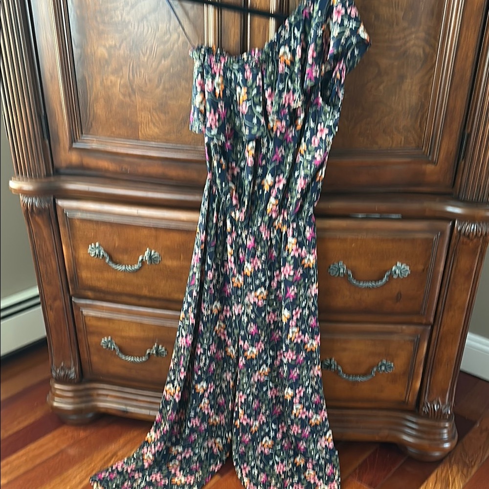 Floral one shoulder jumpsuit